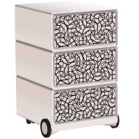 PAPERFLOW easyBox Black & White Rollcontainer...