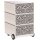 PAPERFLOW easyBox Black & White Rollcontainer weiß, schwarz 62311 4 Auszüge 39,0 x 43,6 x 64,2 cm