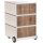PAPERFLOW easyBox Industrial Rollcontainer weiß, bunt 61881 4 Auszüge 39,0 x 43,6 x 64,2 cm