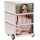 PAPERFLOW easyBox Classic Chic Rollcontainer weiß, bunt 61015 4 Auszüge 39,0 x 43,6 x 64,2 cm