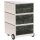 PAPERFLOW easyBox Contents Rollcontainer weiß, bunt 61892 4 Auszüge 39,0 x 43,6 x 64,2 cm