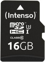Intenso Speicherkarte microSDHC Professional, 16 GB, 1 St.