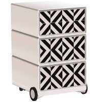 PAPERFLOW easyBox Black & White Rollcontainer...
