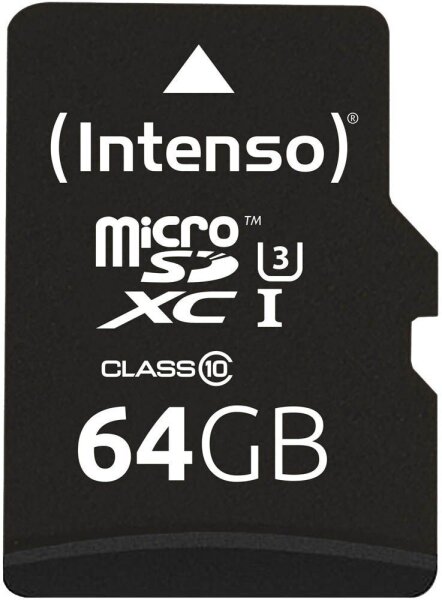 Intenso Speicherkarte microSDXC Professional, 64 GB, 1 St.