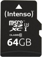 Intenso Speicherkarte microSDXC Professional, 64 GB, 1 St.