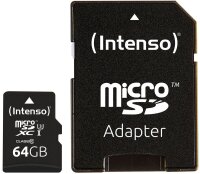 Intenso Speicherkarte microSDXC Professional, 64 GB, 1 St.