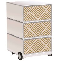 PAPERFLOW easyBox Classic Chic Rollcontainer weiß,...
