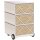 PAPERFLOW easyBox Classic Chic Rollcontainer weiß, bunt 60107 4 Auszüge 39,0 x 43,6 x 64,2 cm