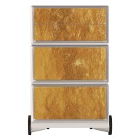 PAPERFLOW easyBox Classic Chic Rollcontainer weiß, bunt 61399 4 Auszüge 39,0 x 43,6 x 64,2 cm