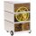 PAPERFLOW easyBox Industrial Rollcontainer weiß, bunt 61185 4 Auszüge 39,0 x 43,6 x 64,2 cm