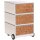 PAPERFLOW easyBox Contents Rollcontainer weiß, bunt 62606 4 Auszüge 39,0 x 43,6 x 64,2 cm
