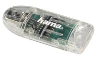 hama 8in1 Multi-microSD, SD-Kartenleser transparent
