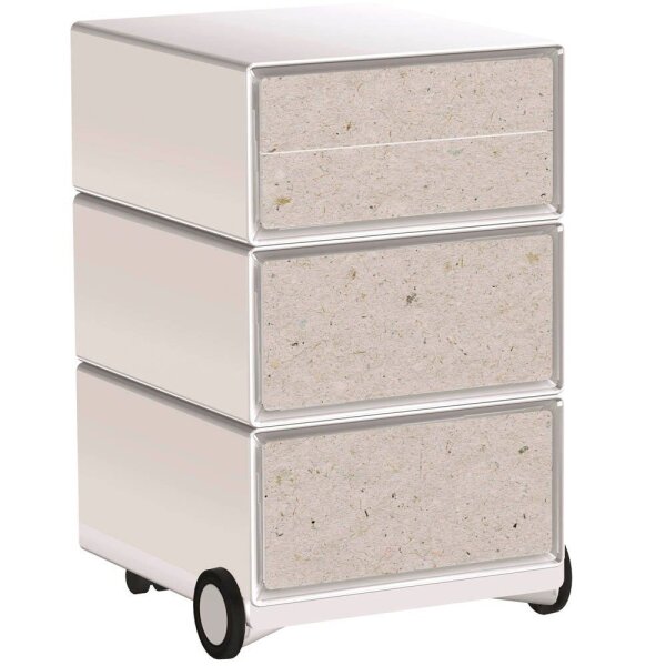 PAPERFLOW easyBox Contents Rollcontainer weiß, bunt 61971 4 Auszüge 39,0 x 43,6 x 64,2 cm