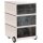PAPERFLOW easyBox Industrial Rollcontainer weiß, bunt 62556 4 Auszüge 39,0 x 43,6 x 64,2 cm