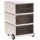 PAPERFLOW easyBox Contents Rollcontainer weiß, bunt 61898 4 Auszüge 39,0 x 43,6 x 64,2 cm