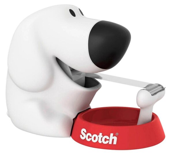 Scotch Tischabroller Dog weiß