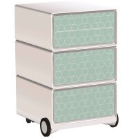 PAPERFLOW easyBox Colour Rollcontainer weiß, bunt...