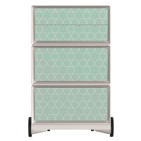 PAPERFLOW easyBox Colour Rollcontainer weiß, bunt 60123 4 Auszüge 39,0 x 43,6 x 64,2 cm