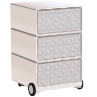 PAPERFLOW easyBox Classic Chic Rollcontainer weiß,...