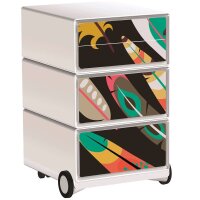 PAPERFLOW easyBox Colour Rollcontainer weiß, bunt...