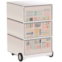 PAPERFLOW easyBox Colour Rollcontainer weiß, bunt...