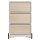 PAPERFLOW easyBox Classic Chic Rollcontainer weiß, bunt 62407 4 Auszüge 39,0 x 43,6 x 64,2 cm