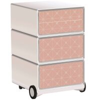 PAPERFLOW easyBox Vintage Rollcontainer weiß, bunt...