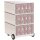 PAPERFLOW easyBox Vintage Rollcontainer weiß, bunt 60987 4 Auszüge 39,0 x 43,6 x 64,2 cm
