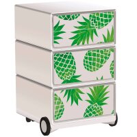 PAPERFLOW easyBox Tropical Rollcontainer weiß, bunt...