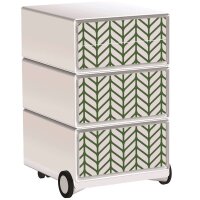PAPERFLOW easyBox Tropical Rollcontainer weiß, bunt...
