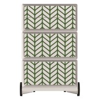 PAPERFLOW easyBox Tropical Rollcontainer weiß, bunt 60635 4 Auszüge 39,0 x 43,6 x 64,2 cm