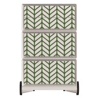 PAPERFLOW easyBox Tropical Rollcontainer weiß, bunt 60635 4 Auszüge 39,0 x 43,6 x 64,2 cm