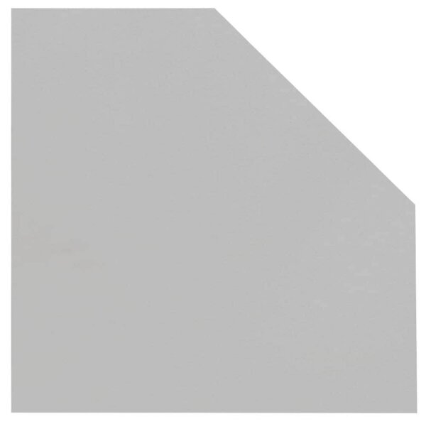 MÖBELPARTNER Verbindungsplatte lichtgrau, fünfeckig 65,0 x 65,0 x 2,2 cm