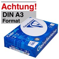 Clairefontaine Kopierpapier Clairalfa DIN A3 100 g/qm 500...