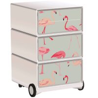 PAPERFLOW easyBox Tropical Rollcontainer weiß, bunt...