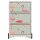 PAPERFLOW easyBox Tropical Rollcontainer weiß, bunt 60715 4 Auszüge 39,0 x 43,6 x 64,2 cm