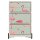 PAPERFLOW easyBox Tropical Rollcontainer weiß, bunt 60715 4 Auszüge 39,0 x 43,6 x 64,2 cm