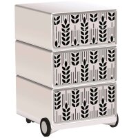 PAPERFLOW easyBox Black & White Rollcontainer...
