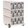 PAPERFLOW easyBox Black & White Rollcontainer weiß, schwarz 60523 4 Auszüge 39,0 x 43,6 x 64,2 cm