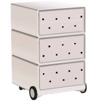 PAPERFLOW easyBox Black & White Rollcontainer...
