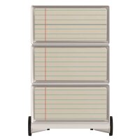 PAPERFLOW easyBox Contents Rollcontainer weiß, bunt 61985 4 Auszüge 39,0 x 43,6 x 64,2 cm