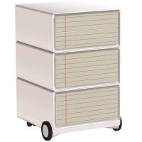 PAPERFLOW easyBox Contents Rollcontainer weiß, bunt 61985 4 Auszüge 39,0 x 43,6 x 64,2 cm