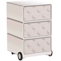 PAPERFLOW easyBox Classic Chic Rollcontainer weiß,...