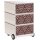 PAPERFLOW easyBox Classic Chic Rollcontainer weiß, bunt 62391 4 Auszüge 39,0 x 43,6 x 64,2 cm