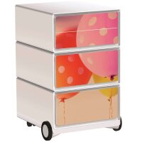 PAPERFLOW easyBox Colour Rollcontainer weiß, bunt...