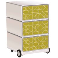 PAPERFLOW easyBox Vintage Rollcontainer weiß, bunt...