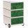 PAPERFLOW easyBox Contents Rollcontainer weiß, bunt 62034 4 Auszüge 39,0 x 43,6 x 64,2 cm