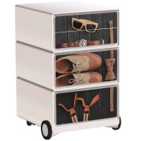 PAPERFLOW easyBox Classic Chic Rollcontainer weiß,...