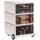 PAPERFLOW easyBox Classic Chic Rollcontainer weiß, bunt 215556 4 Auszüge 39,0 x 43,6 x 64,2 cm