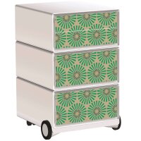 PAPERFLOW easyBox Vintage Rollcontainer weiß, bunt...